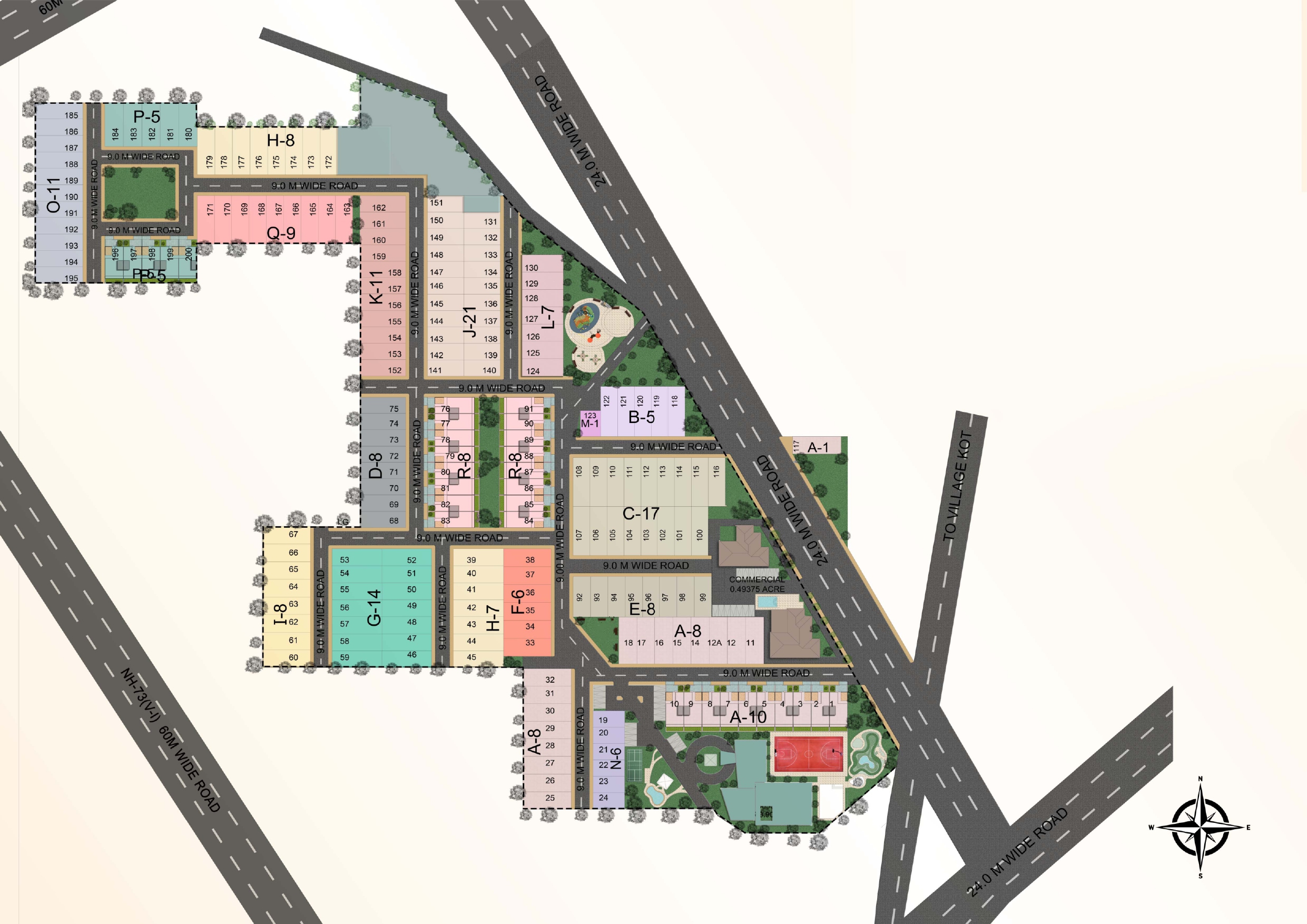 Master Layout Plan — Orange Flower Valley, Panchkula